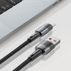 Tech-Protect Ultraboost USB-A / USB-C kabelis, 66W, 6A, 50 cm, pilkas