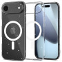 Tech-Protect FlexAir MagSafe dėklas, skirtas Apple iPhone Air, permatomas blizgus