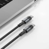 Tech-Protect Ultraboost USB-C PD kabelis, 100W, 5A, 25 cm, pilkas