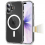 Tech-Protect Flexair Hybrid CC MagSafe dėklas, skirtas Apple iPhone 17, skaidrus