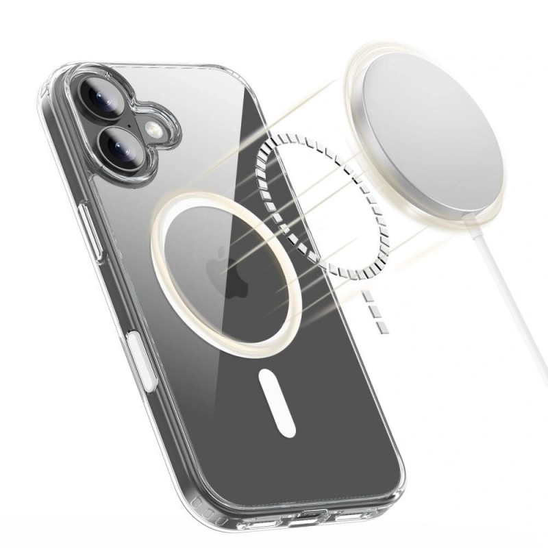 Tech-Protect Flexair Hybrid CC MagSafe dėklas, skirtas Apple iPhone 17, skaidrus