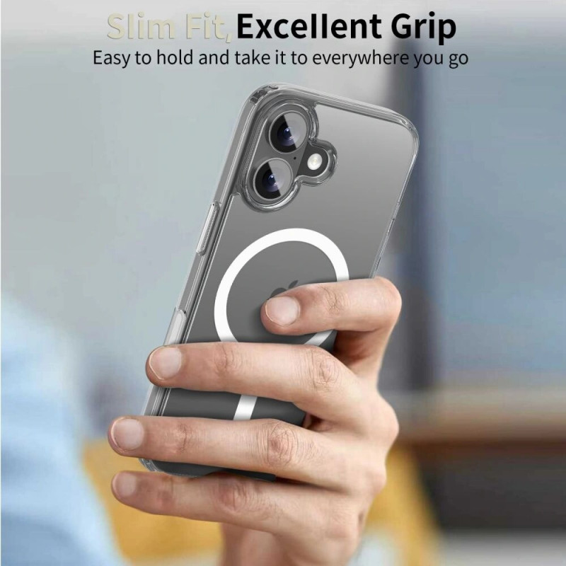 Tech-Protect Flexair Hybrid CC MagSafe dėklas, skirtas Apple iPhone 17, skaidrus