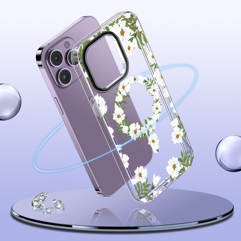 Tech-Protect MagMood MagSafe dėklas, skirtas Apple iPhone 15 Pro, Spring Daisy (THP2327)