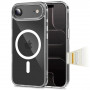 Tech-Protect Flexair Hybrid CC MagSafe dėklas, skirtas Apple iPhone Air, permatomas
