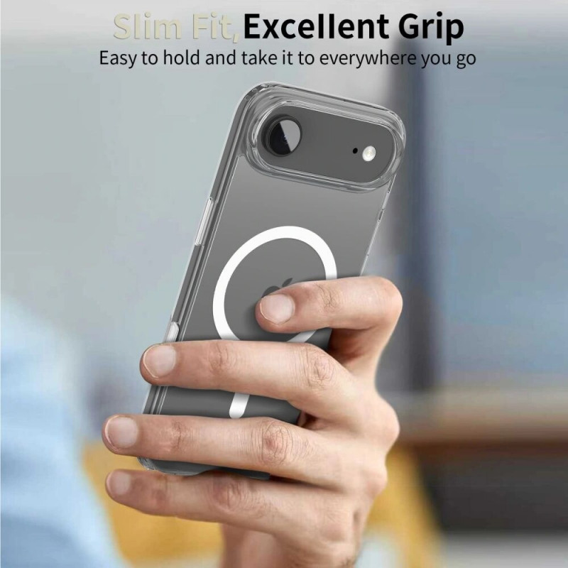 Tech-Protect Flexair Hybrid CC MagSafe dėklas, skirtas Apple iPhone Air, permatomas