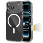 Tech-Protect Flexair Hybrid CC MagSafe dėklas, skirtas Apple iPhone 17 Pro, permatomas
