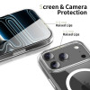 Tech-Protect Flexair Hybrid CC MagSafe dėklas, skirtas Apple iPhone 17 Pro, permatomas