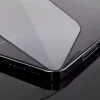 Wozinsky Full Glue Case Friendly grūdintas stiklas su rėmeliu, skirtas iPhone 15 Pro Max, juodas