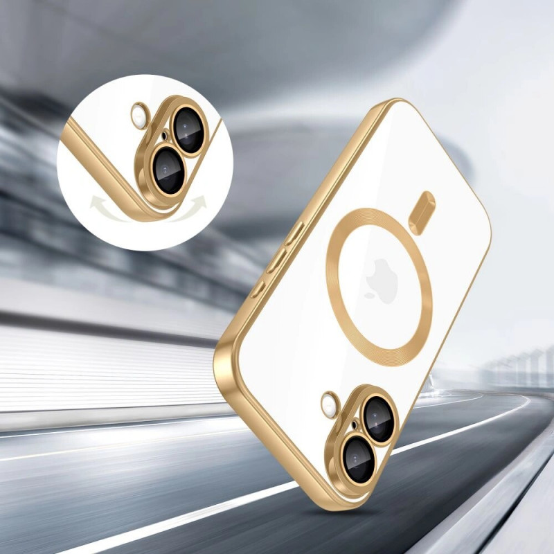 Tech-Protect MagFlex MagSafe dėklas, skirtas Apple iPhone 17, blizgus auksinis