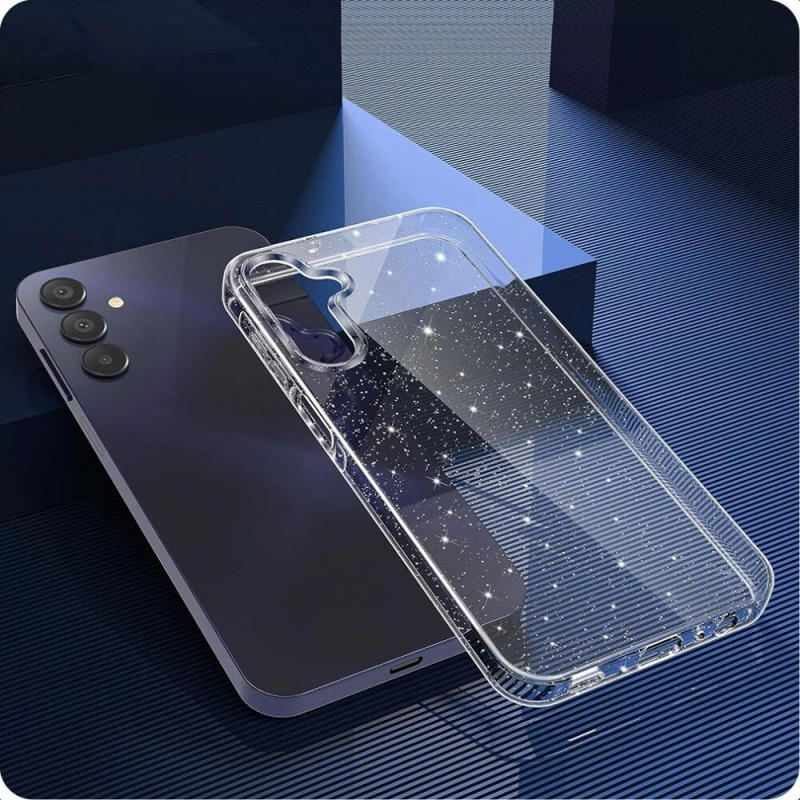 Tech-Protect FlexAir dėklas skirtas Samsung Galaxy S25, permatomas blizgus