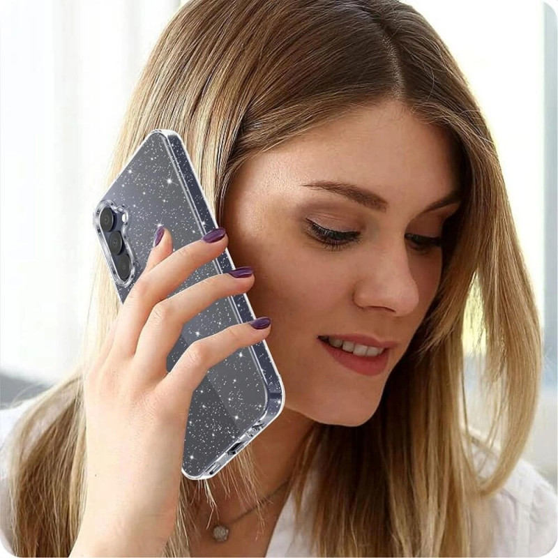 Tech-Protect FlexAir dėklas skirtas Samsung Galaxy S25, permatomas blizgus
