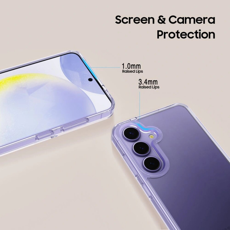 Tech-Protect Flexair Hybrid dėklas, skirtas Samsung Galaxy S25, permatomas