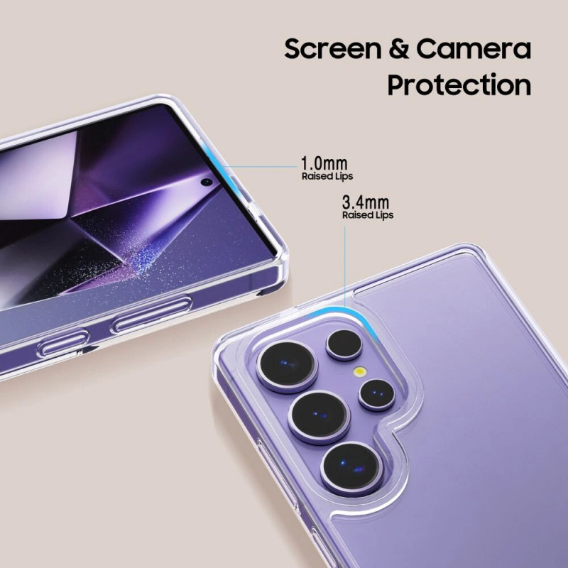 Tech-Protect Flexair Hybrid dėklas skirtas Samsung Galaxy S25 Ultra, permatomas