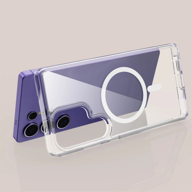 Tech-Protect Flexair Hybrid MagSafe dėklas skirtas Samsung Galaxy S25 Ultra, permatomas