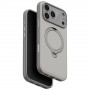 UNIQ Elix dėklas, skirtas Apple iPhone 18 Pro Max / 17 Pro Max, 360° besisukantis atrama, šviesiai pilkas