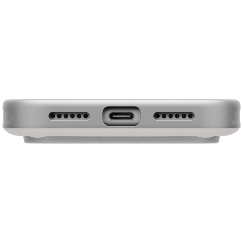 UNIQ Elix dėklas, skirtas Apple iPhone 18 Pro Max / 17 Pro Max, 360° besisukantis atrama, šviesiai pilkas