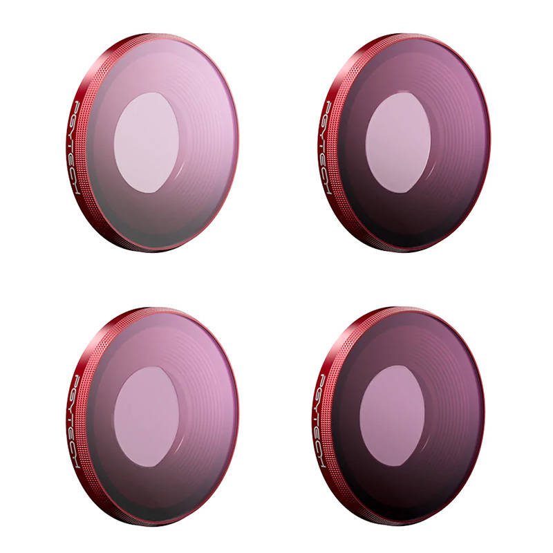 PGYTECH P-32C-012 ND filtrų rinkinys (ND8, ND16, ND32, ND64), skirtas DJI Osmo Action 3