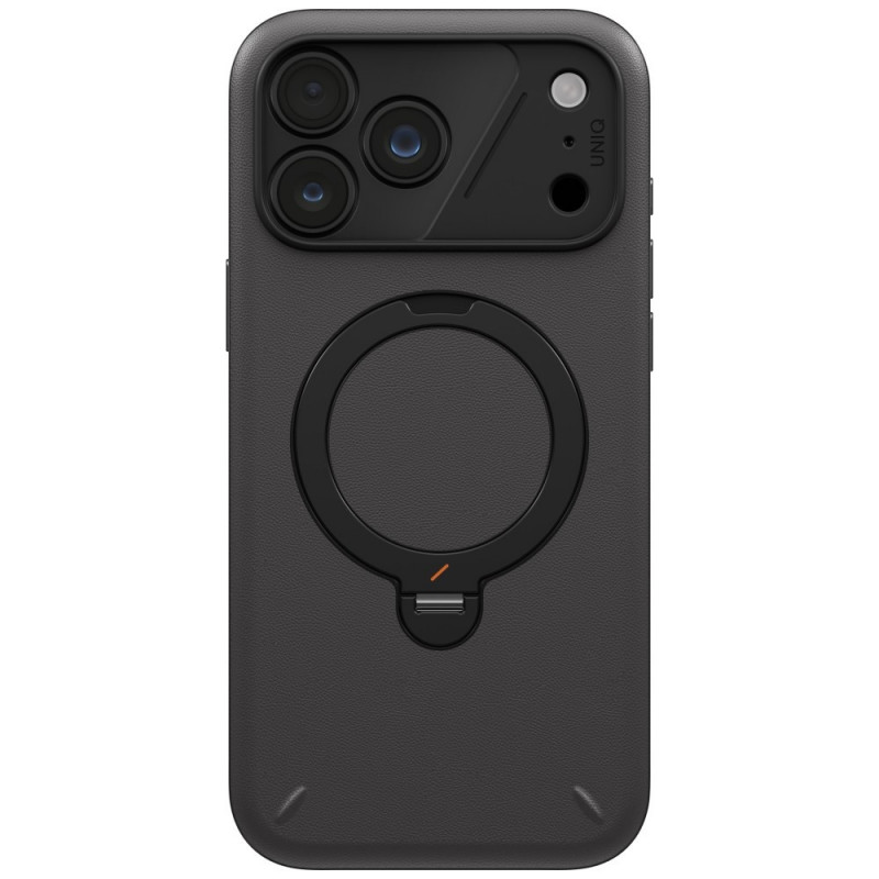 UNIQ Elix dėklas Apple iPhone 18 Pro Max / 17 Pro Max, 360 besisukantis stovas, pilkas