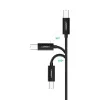 Ugreen US241 USB-C 2.0 į USB-B spausdintuvo kabelis, 1 m, juodas