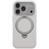 UNIQ Elix dėklas, skirtas Apple iPhone 18 Pro / 17 Pro, 360° pasukamas atrama, šviesiai pilkas