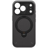 UNIQ Elix dėklas Apple iPhone 18 Pro / 17 Pro, 360 besisukantis stovas, pilkas