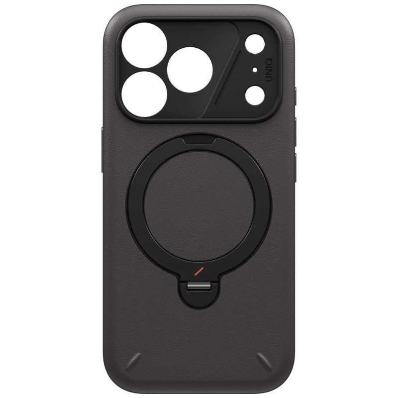 UNIQ Elix dėklas Apple iPhone 18 Pro / 17 Pro, 360 besisukantis stovas, pilkas