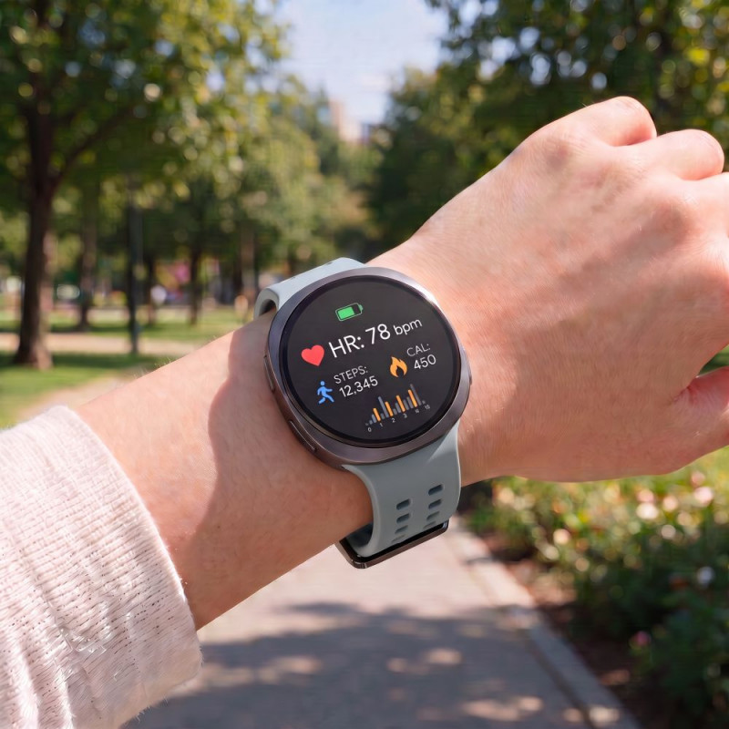 Tech-Protect silikoninis Air dirželis, skirtas Samsung Galaxy Watch 8 / 9 / Classic 40 / 44 / 46 mm, Mist Grey