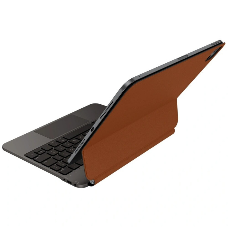 UNIQ Venno Pro Magnetic Smart dėklas su klaviatūra, skirtas Apple iPad Air 11 2024/2025, iPad Air 10.9 2022/2020, iPad Pro 11 2022/2021, caramel