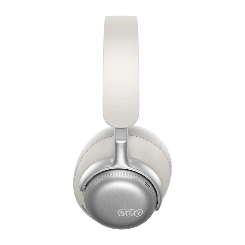 QCY H6 Ultra belaidės antausinės ausinės, adaptyvusis ANC, Bluetooth 6.0, baltos