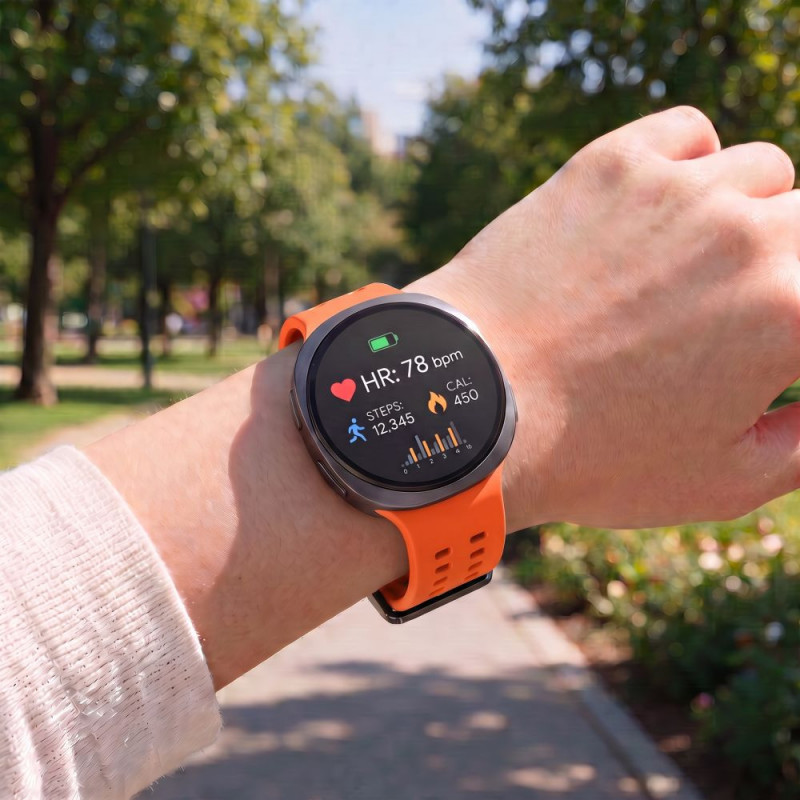 Tech-Protect silikoninis Air dirželis, skirtas Samsung Galaxy Watch 8 / 9 / Classic 40 / 44 / 46 mm, Tangerine Orange
