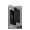 UNIQ Lino Hue dėklas, skirtas Apple iPhone 16 Pro, Magclick įkrovimas, charcoal grey