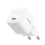 Joyroom TCG08 (JR-TCG08) GaN kelioninis įkroviklis, USB-C, 20W, PD 3.0, QC 3.0, baltas