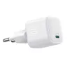 Joyroom TCG08 (JR-TCG08) GaN kelioninis įkroviklis, USB-C, 20W, PD 3.0, QC 3.0, baltas