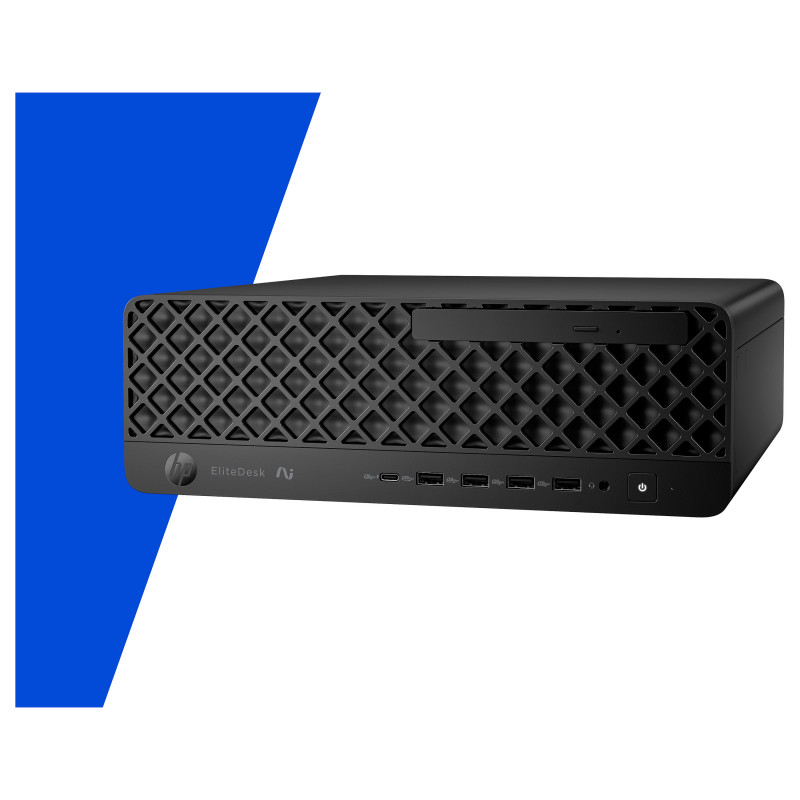 HP EliteDesk 8 SFF G2a stalinis kompiuteris, AMD Ryzen AI 5 435, 16 GB RAM, 512 GB SSD, Windows 11 Pro, 3 metų palaikymas