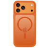 Tech-Protect Magmat MagSafe CC dėklas, skirtas Apple iPhone 17 Pro Max / 18 Pro Max, matinės Cosmic Orange spalvos