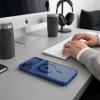 Tech-Protect Magmat MagSafe CC dėklas, skirtas Apple iPhone 17 Pro / 18 Pro, Deep Blue / permatomas