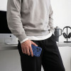 Tech-Protect Magmat MagSafe CC dėklas, skirtas Apple iPhone 17 Pro / 18 Pro, Deep Blue / permatomas
