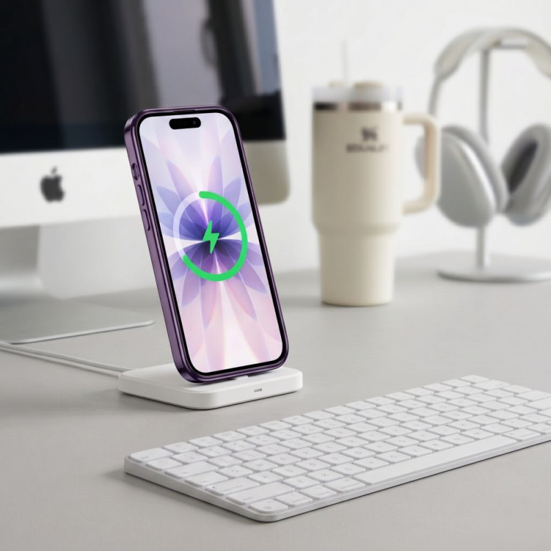 Tech-Protect MagFlex MagSafe dėklas, skirtas Apple iPhone 17, Shiny Lavender