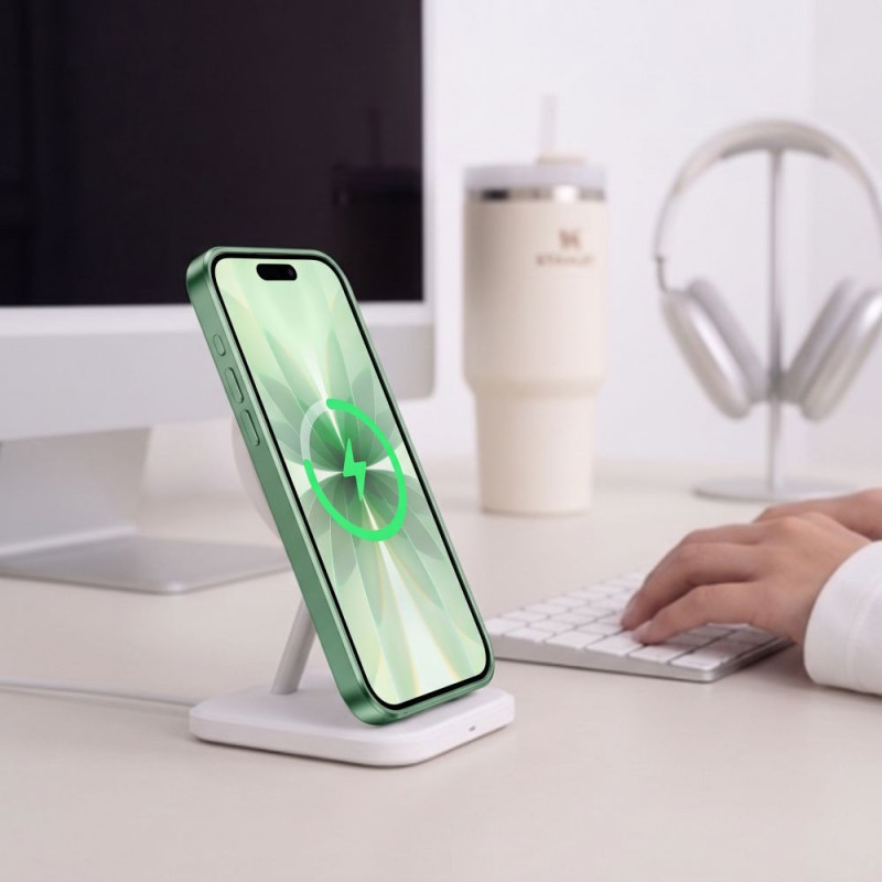 Tech-Protect MagFlex MagSafe dėklas, skirtas Apple iPhone 17, Matte Sage