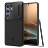 Spigen Optik Armor dėklas, skirtas Samsung Galaxy S25 Ultra, juodas