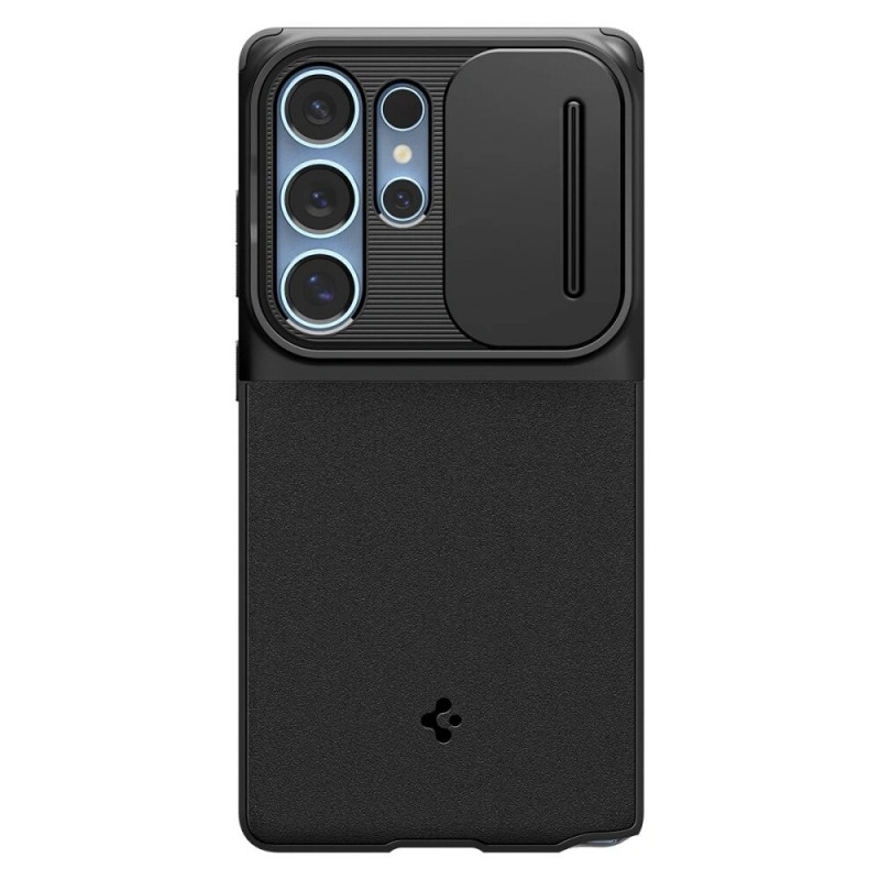 Spigen Optik Armor dėklas, skirtas Samsung Galaxy S25 Ultra, juodas