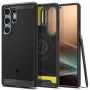 Spigen Rugged Armor Mag MagSafe dėklas, skirtas Samsung Galaxy S25 Ultra, matte black