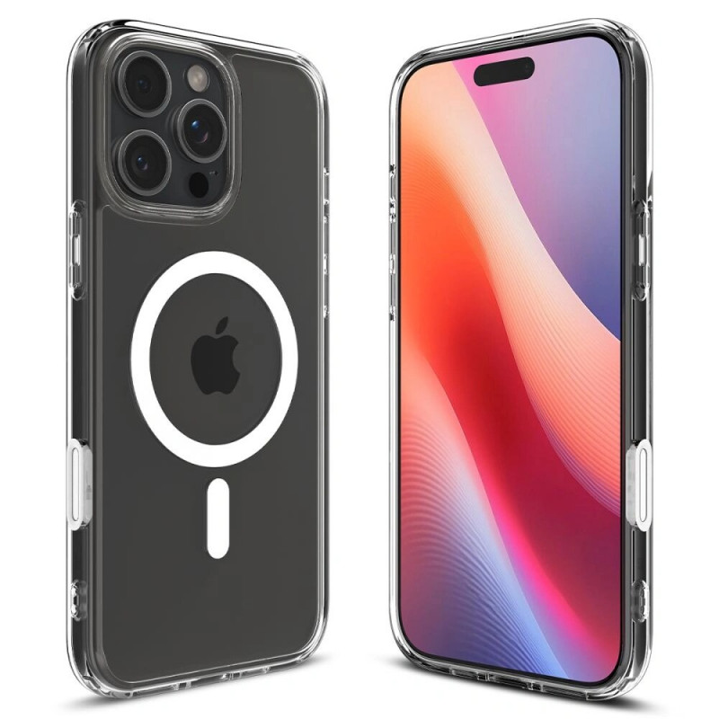 Spigen Ultra Hybrid T Mag MagSafe dėklas, skirtas Apple iPhone 16 Pro, baltas