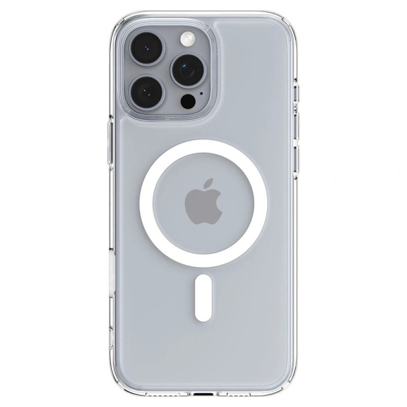 Spigen Ultra Hybrid T Mag MagSafe dėklas, skirtas Apple iPhone 16 Pro, baltas