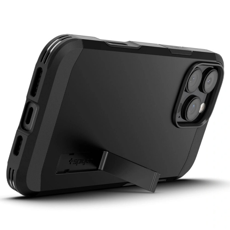 Spigen Tough Armor T Mag MagSafe dėklas, skirtas Apple iPhone 16 Pro Max, juodas
