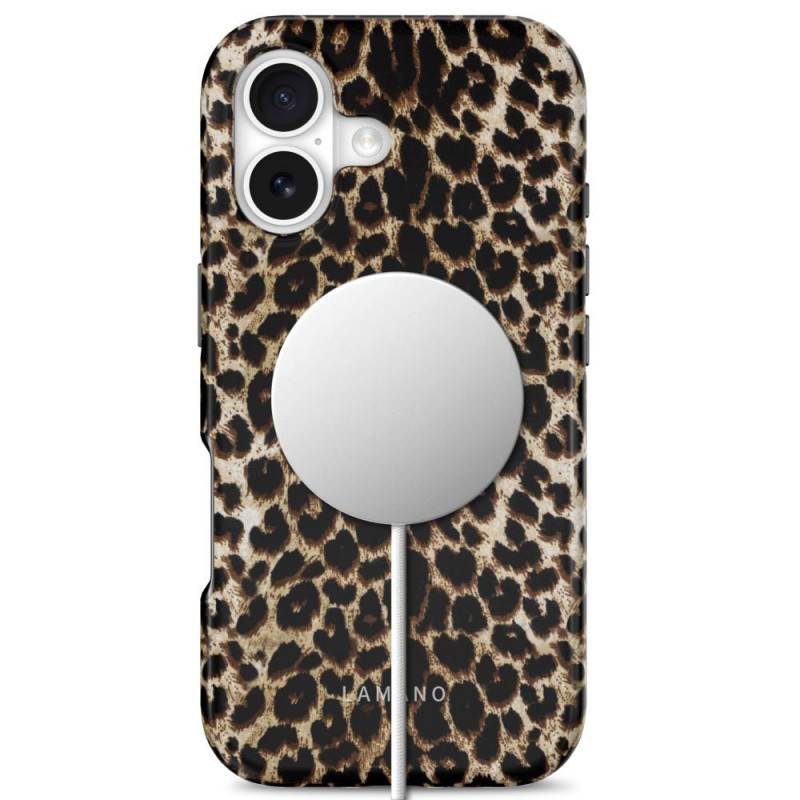 Tech-Protect Lamano MagSafe dėklas, skirtas Apple iPhone 17, Exotic Touch, rudos ir smėlio spalvos