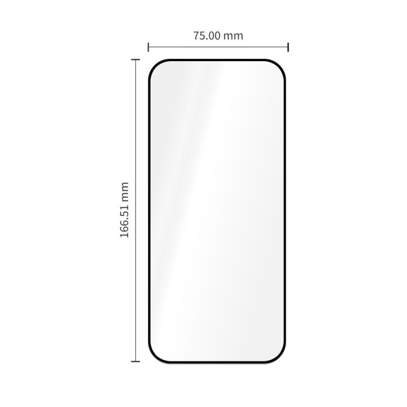 Tech-Protect Glass Fit+ grūdintas stiklas, skirtas Xiaomi Redmi 17 4G / 5G, juodas (2 vnt.) (THP5701)