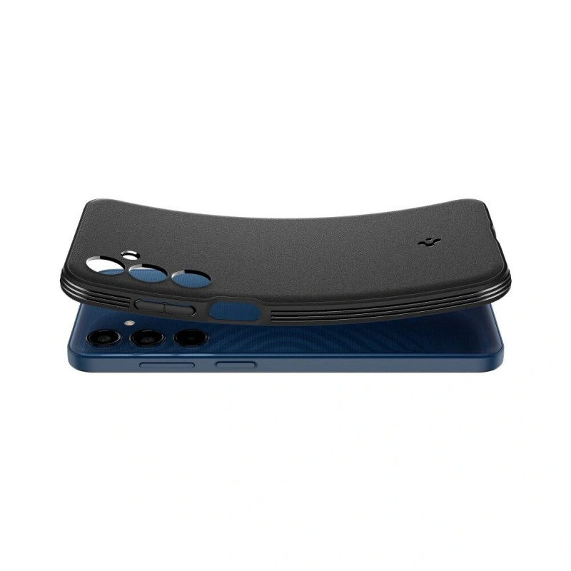 Spigen Essential SandBlast dėklas, skirtas Samsung Galaxy M35 5G, matinė juoda
