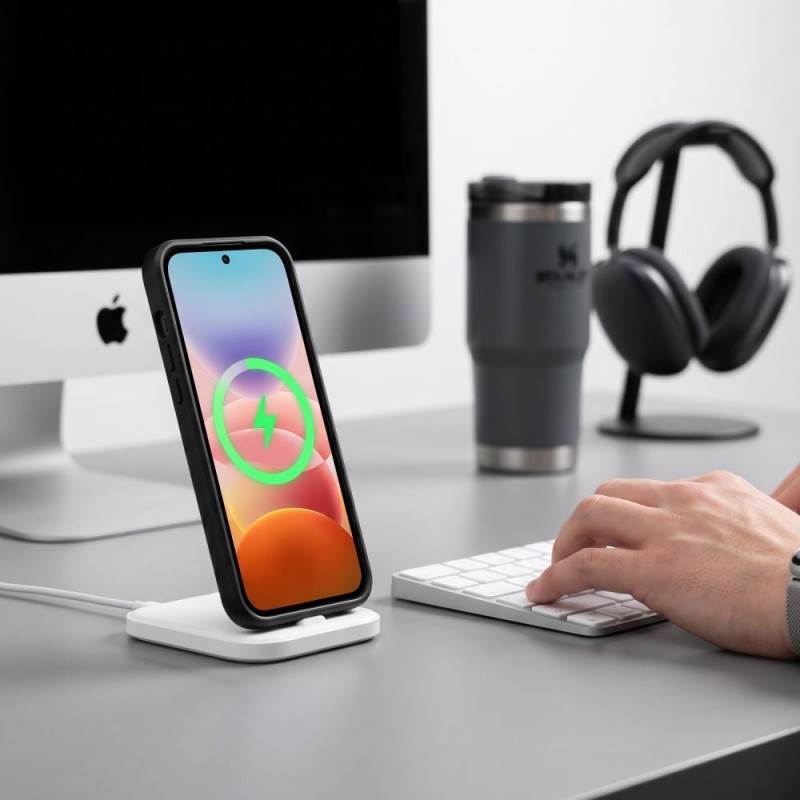 Tech-Protect Magmat MagSafe dėklas, skirtas Xiaomi Redmi 17 4G / 5G, matinė juoda