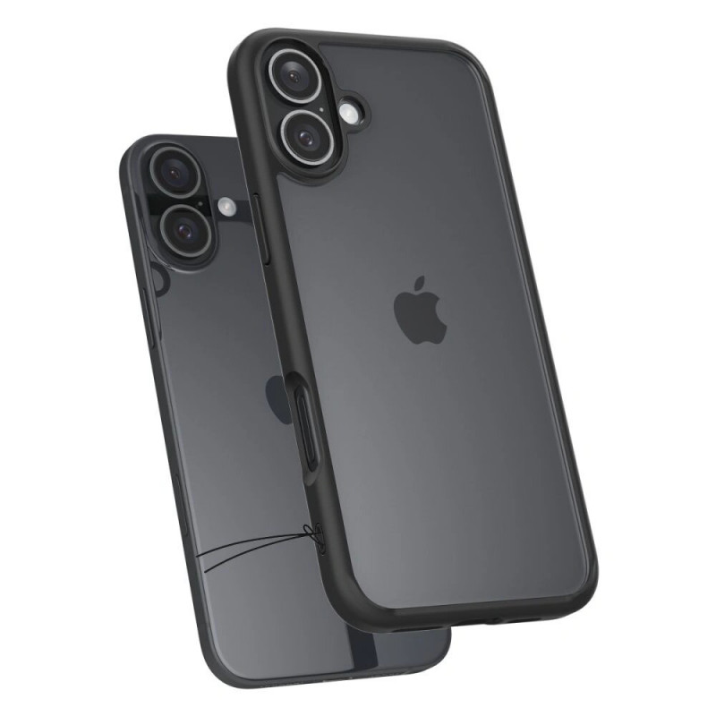 Spigen Ultra Hybrid hibridinis dėklas, skirtas Apple iPhone 16, matinė juoda